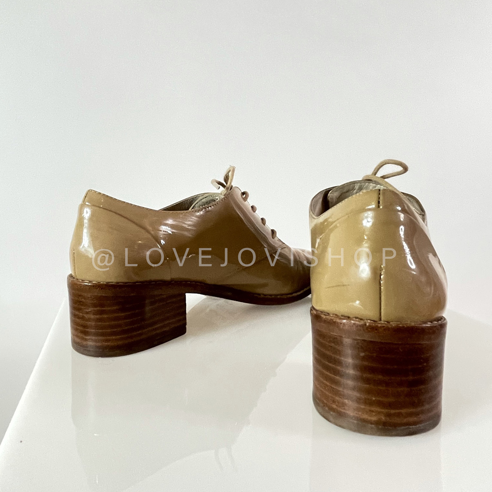 Academia | Louise et Cie Oxfords | Camel Patent Leather | Collegiate Prep - Picture 8 of 9